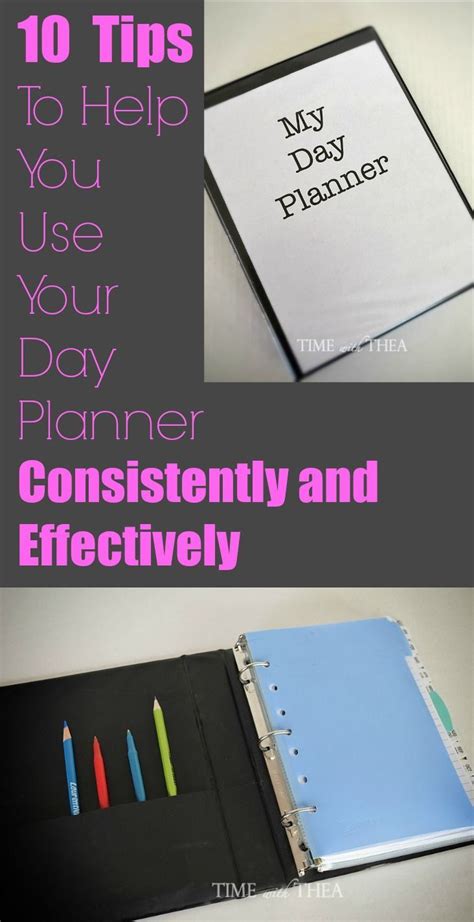 Using Your Daily Planner Consistently