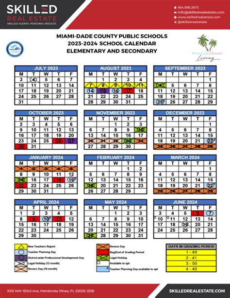 Using the Miami Dade School Calendar to Plan Your Academic Schedule