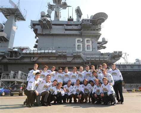 The USS Nimitz crew on deck