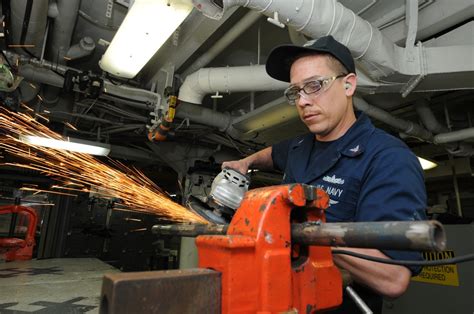 The USS Nimitz crew in training