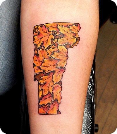 Colorful Vermont Tattoo Designs