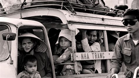 Vietnamese refugees fleeing the war