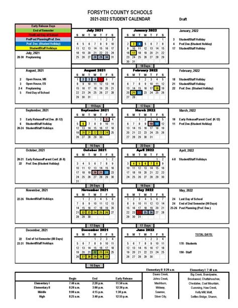 WSFC Schools Calendar Priority Setting