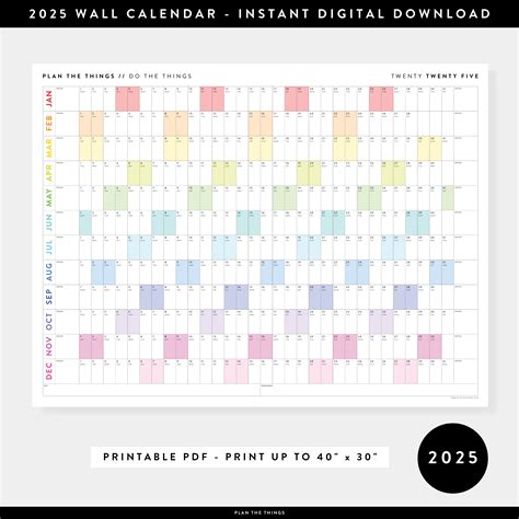 Wall Calendar 2025 Planner Benefits