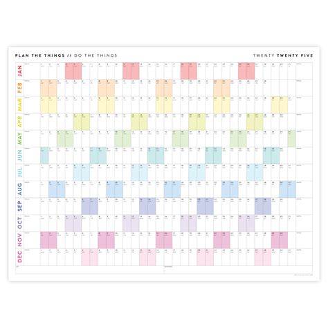 Wall Calendar 2025 Planner Printable Templates