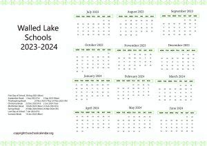 Walled Lake Schools Calendar Events