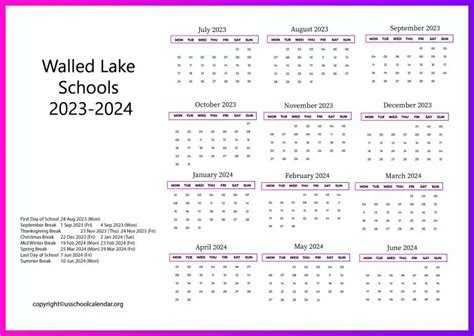 Walled Lake Schools Calendar FAQs