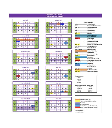 Washington County Schools Calendar Image 1