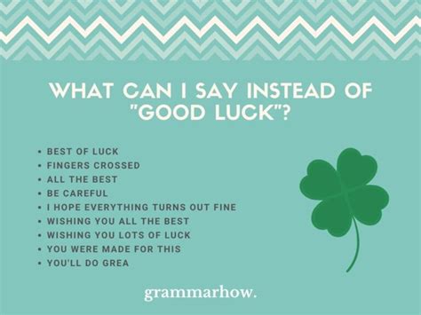 Ways to Wish Good Luck