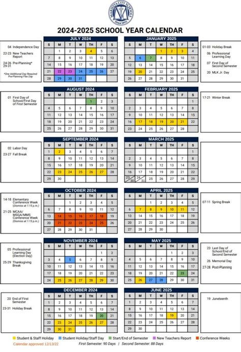 Wayzata District Calendar Student Activities