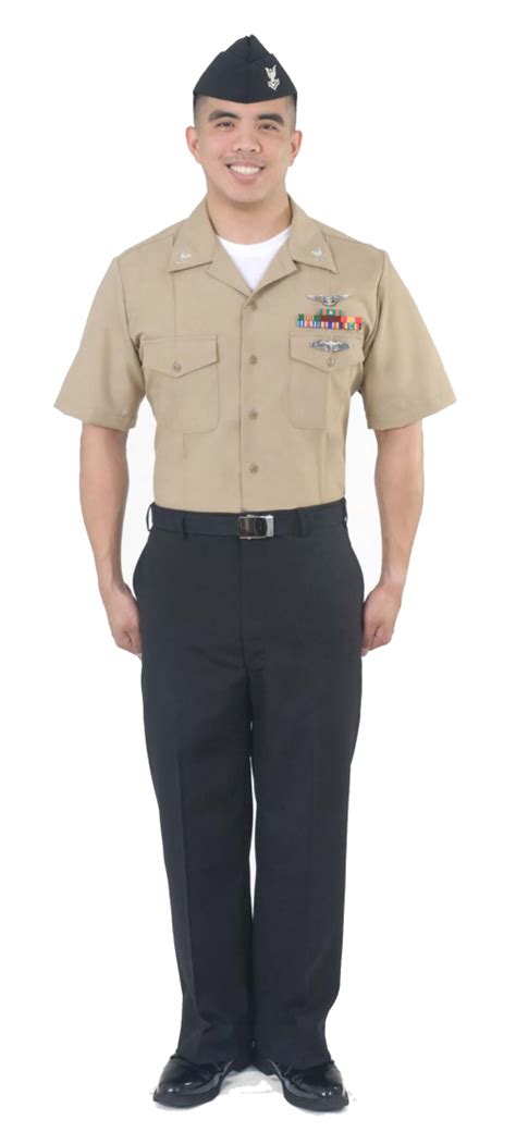 Wearing Navy Service Uniform