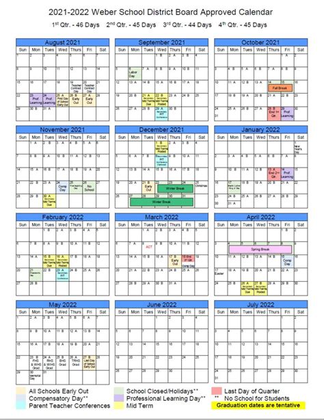 Weber State Calendar Tools