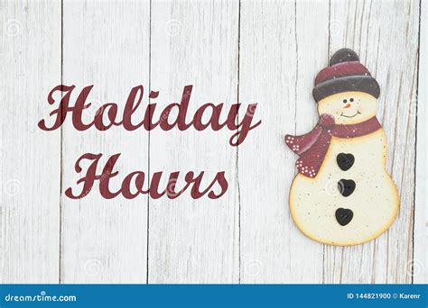 Weekend and Holiday Hours