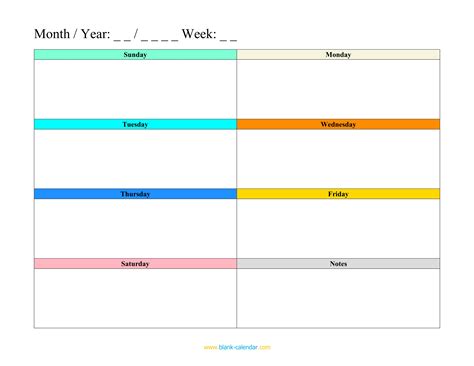 Weekly Planner Template