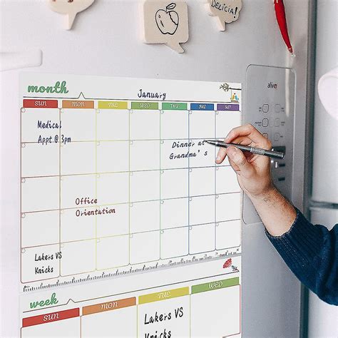 Weekly Whiteboard Calendar Trackers