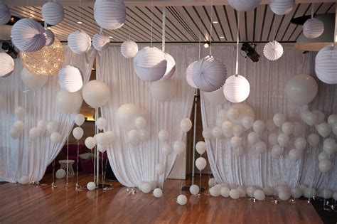 White Party venue decorations