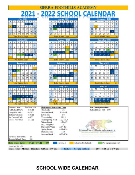 Williamson County Schools Calendar Image 1