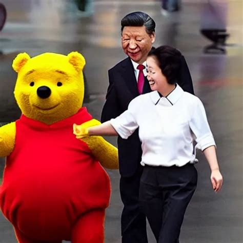 Winnie the Pooh and Xi Jinping lookalike