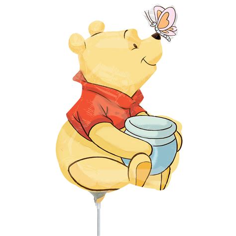 Winnie the Pooh holding a sign