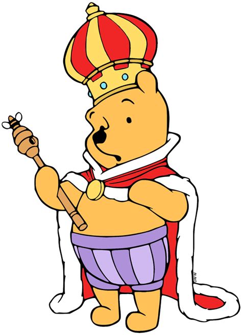 Winnie the Pooh with a crown