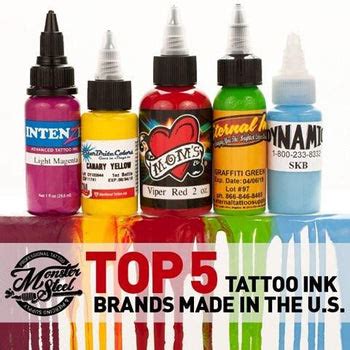 World Famous Tattoo Ink Brands