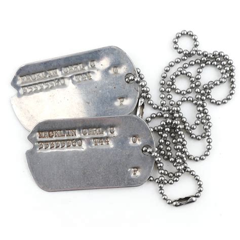 World War II Dog Tags