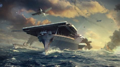 World of Warships aircraft carrier