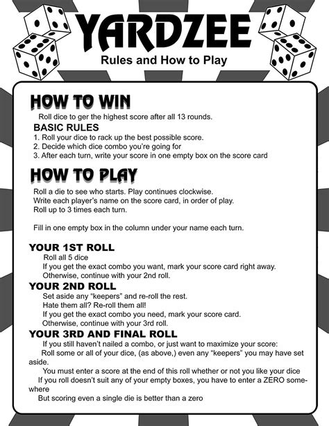 Yahtzee Tournament Rules