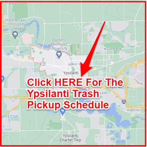 Ypsilanti Recycling Calendar Image