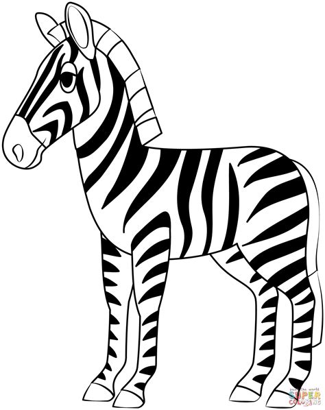 Zebra Coloring Page