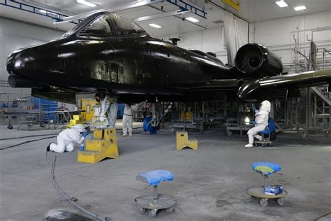 A-10 Warthog undergoing maintenance