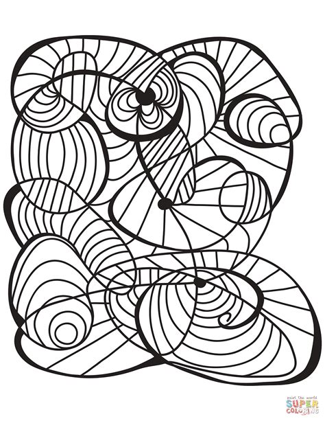 Abstract Coloring Sheets