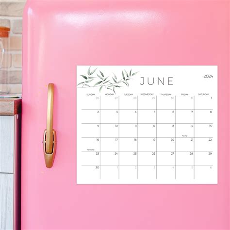 Abstract Compact Fridge Calendars