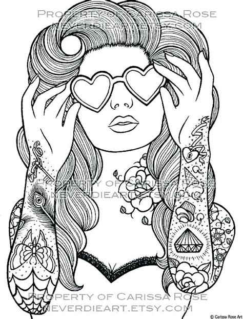 Abstract tattoo coloring sheets