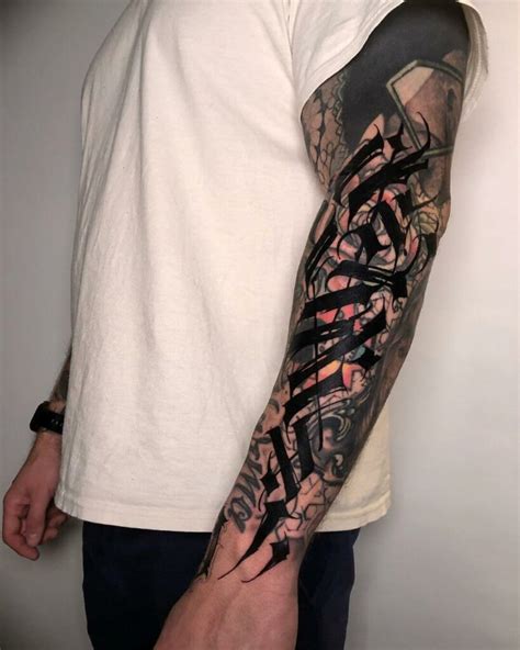 Abstract tattoo sleeve filler ideas