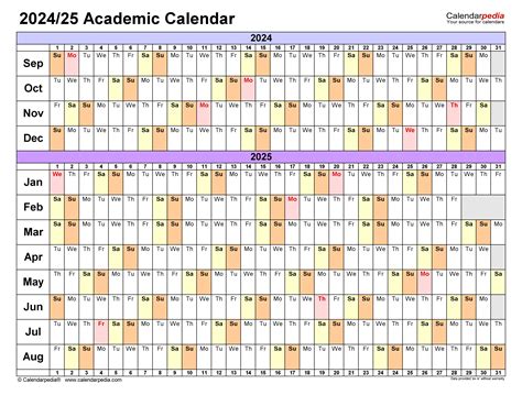 Academic Calendar Planning and Time Management