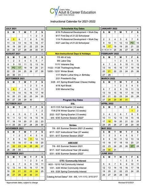 Description of Academic Calendar Planning Tips