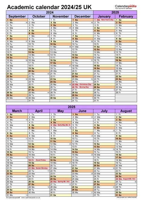 Bsun Academic Dates