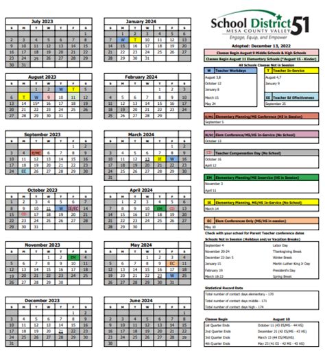 Academic Success with the D51 Calendar