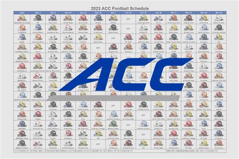 ACC Calendar Schedule