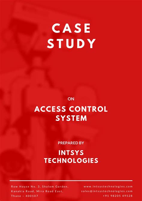 Access Control Systems Case Study