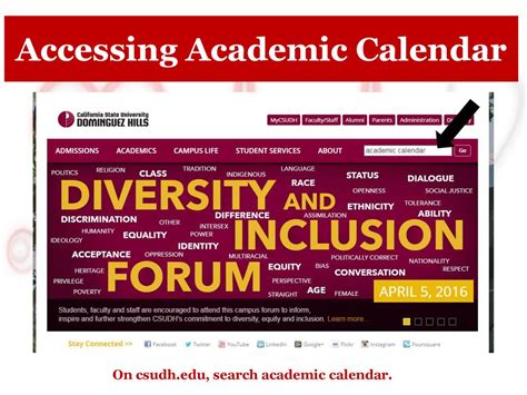 Accessing the Academic Calendar