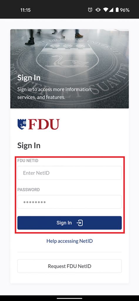 Accessing FDU Calendar