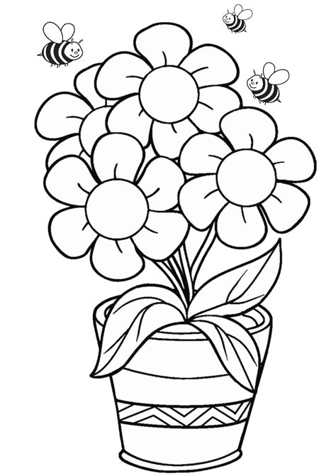 Accessing flowers coloring pages