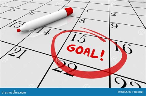 Achieving Goals with Calendars