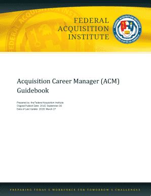 Acquisition Career