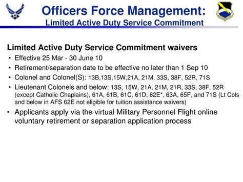 Active Duty Service Commitment