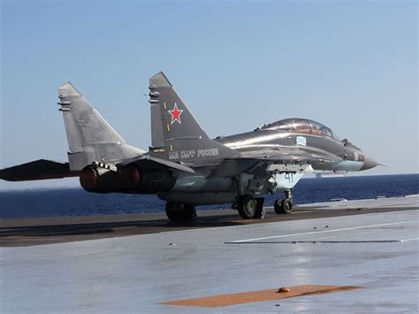 MiG-29K Fulcrum-D on Admiral Kuznetsov