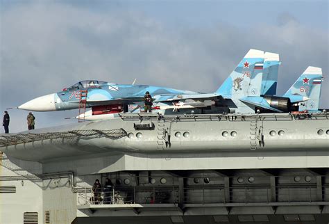 Su-33 Flanker-D on Admiral Kuznetsov