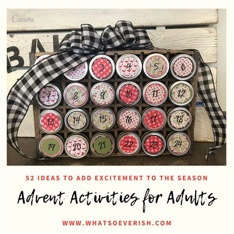 Adult Advent Calendar Ideas